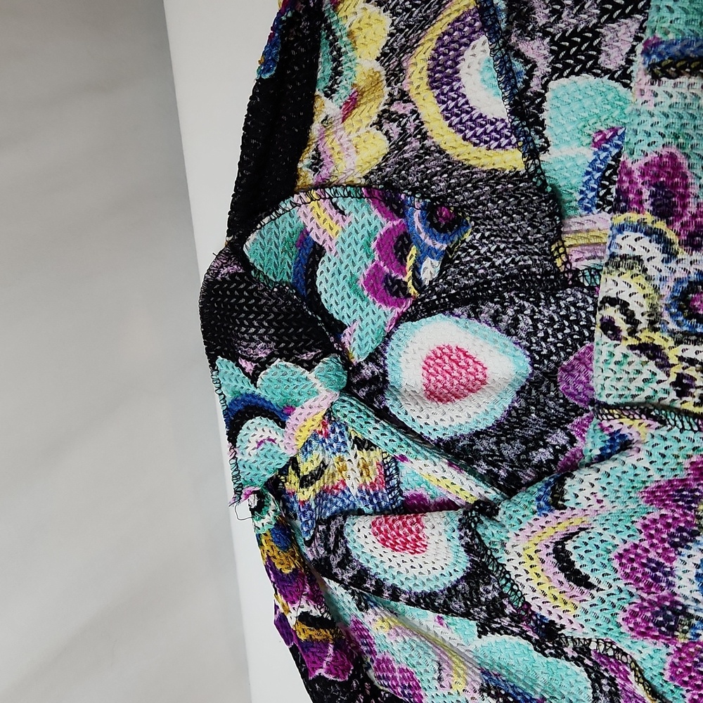 Joseph Ribkoff Colorful Patterned Cover Up Size 10 - Picture 8 of 10